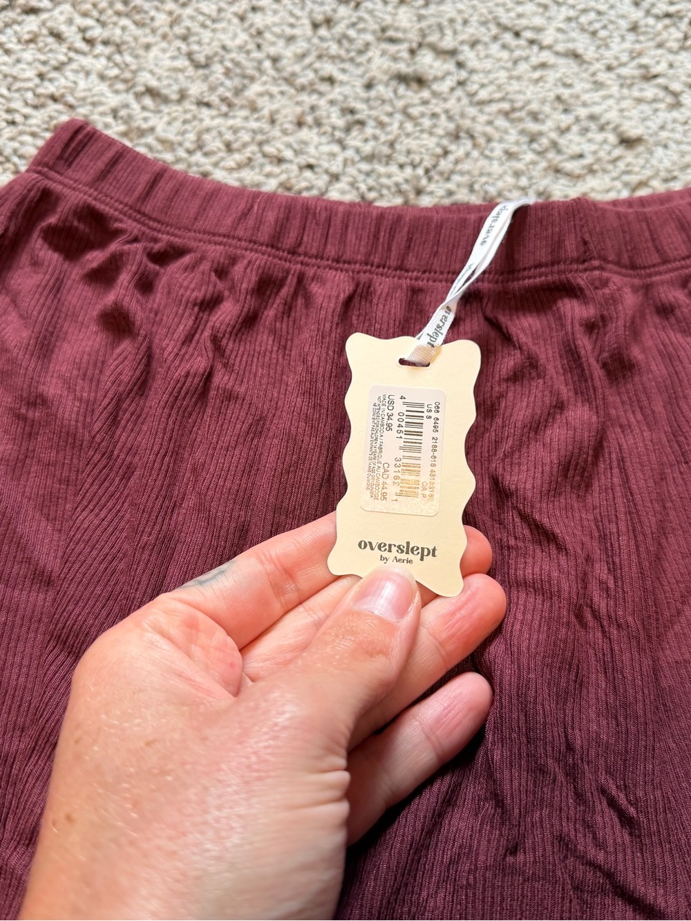 NWT Aerie OVERSLEPT by Aerie Real Soft® Ribbed
Pajama Short - Picture 3 of 4